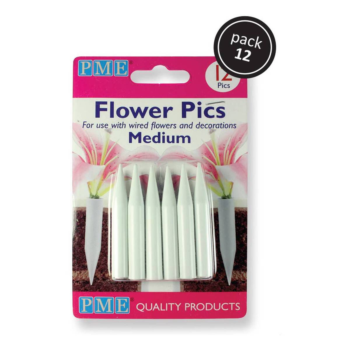 PME Flower Pics Medium 12 Pack 1 PME Flower Pics Medium 12 Pack