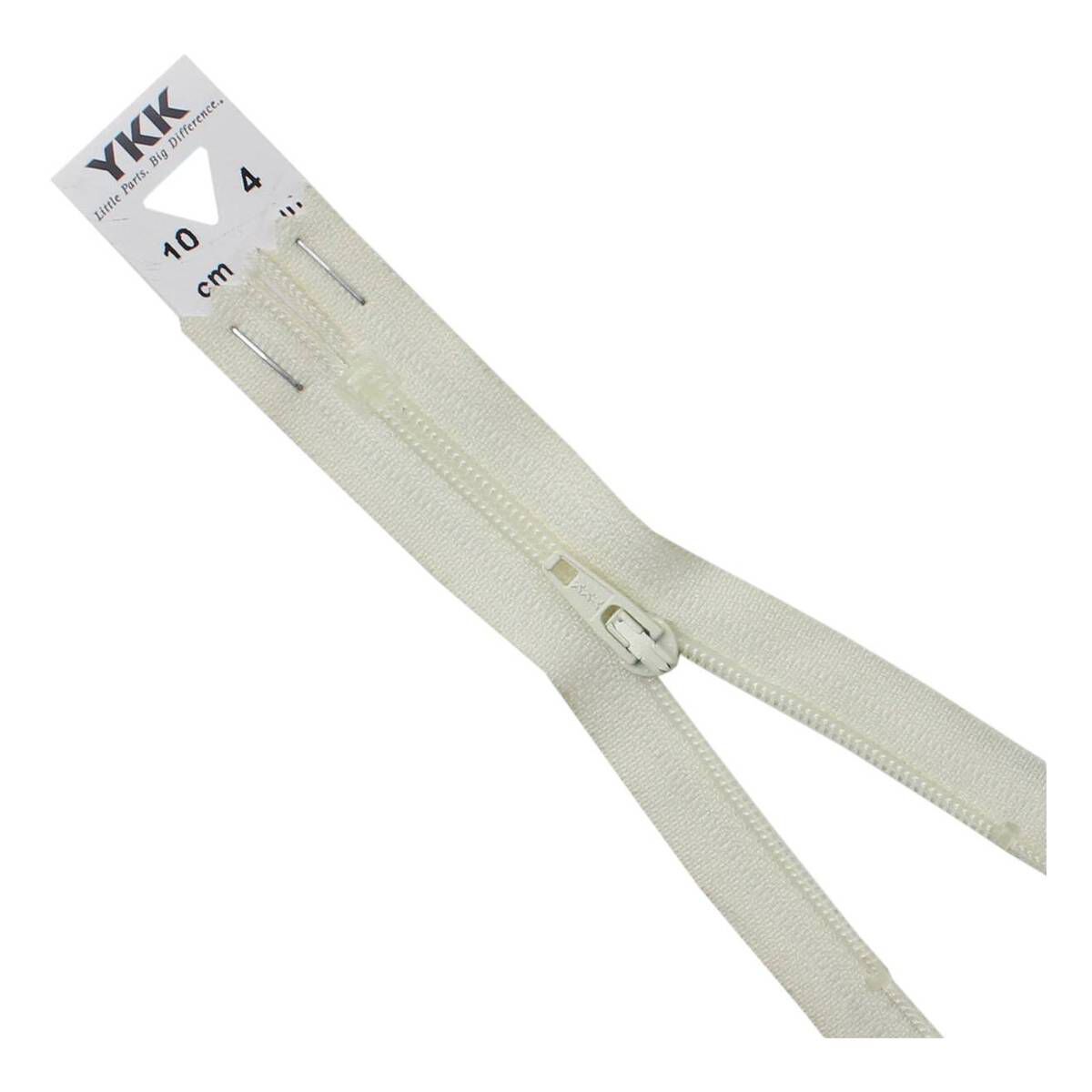 YKK Cream Dress and Skirt Zip 10cm 1 YKK Cream Dress and Skirt Zip 10cm