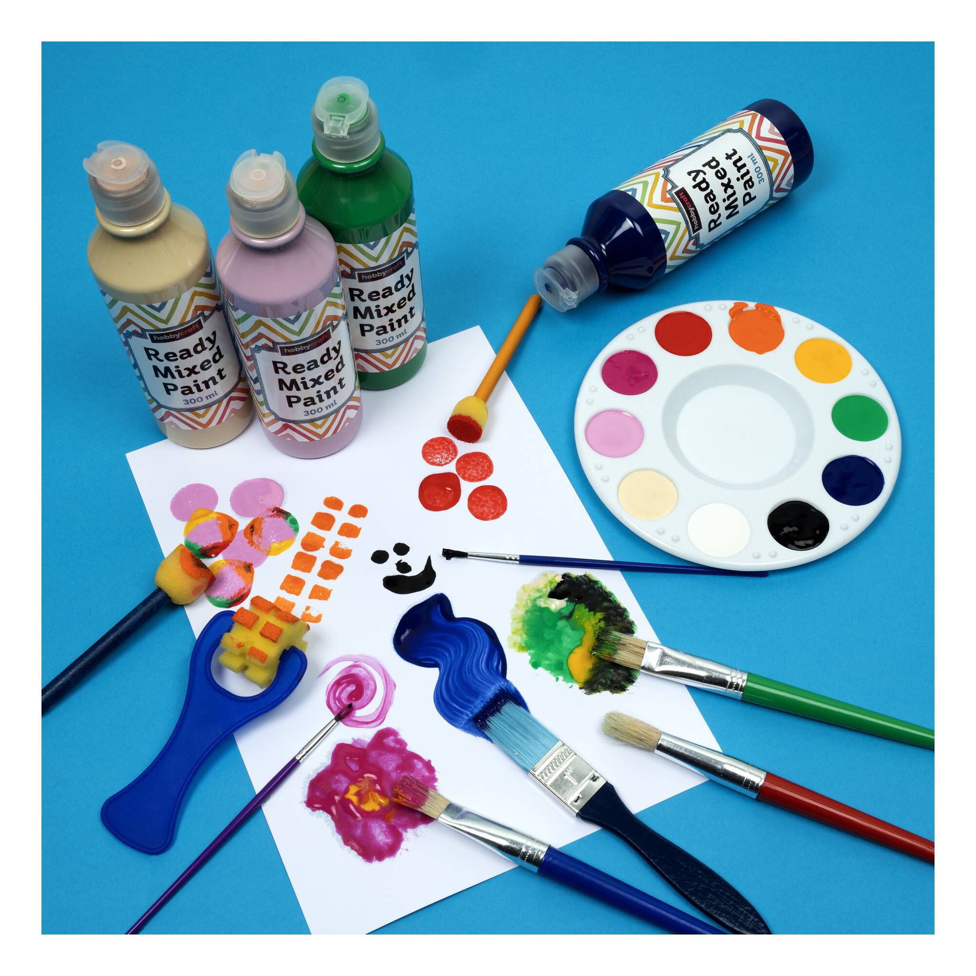 Blue Ready Mixed Paint 300ml 3 Blue Ready Mixed Paint 300ml