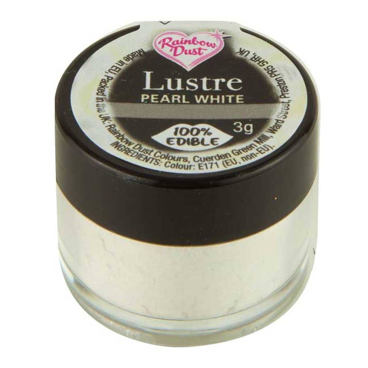 Rainbow Dust Pearl White Edible Lustre Powder 3 g 1 Rainbow Dust Pearl White Edible Lustre Powder 3 g