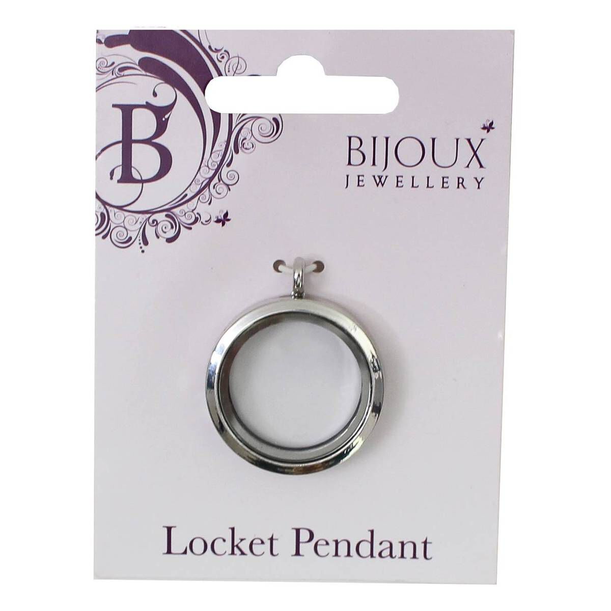 Silver Round Locket Pendant
