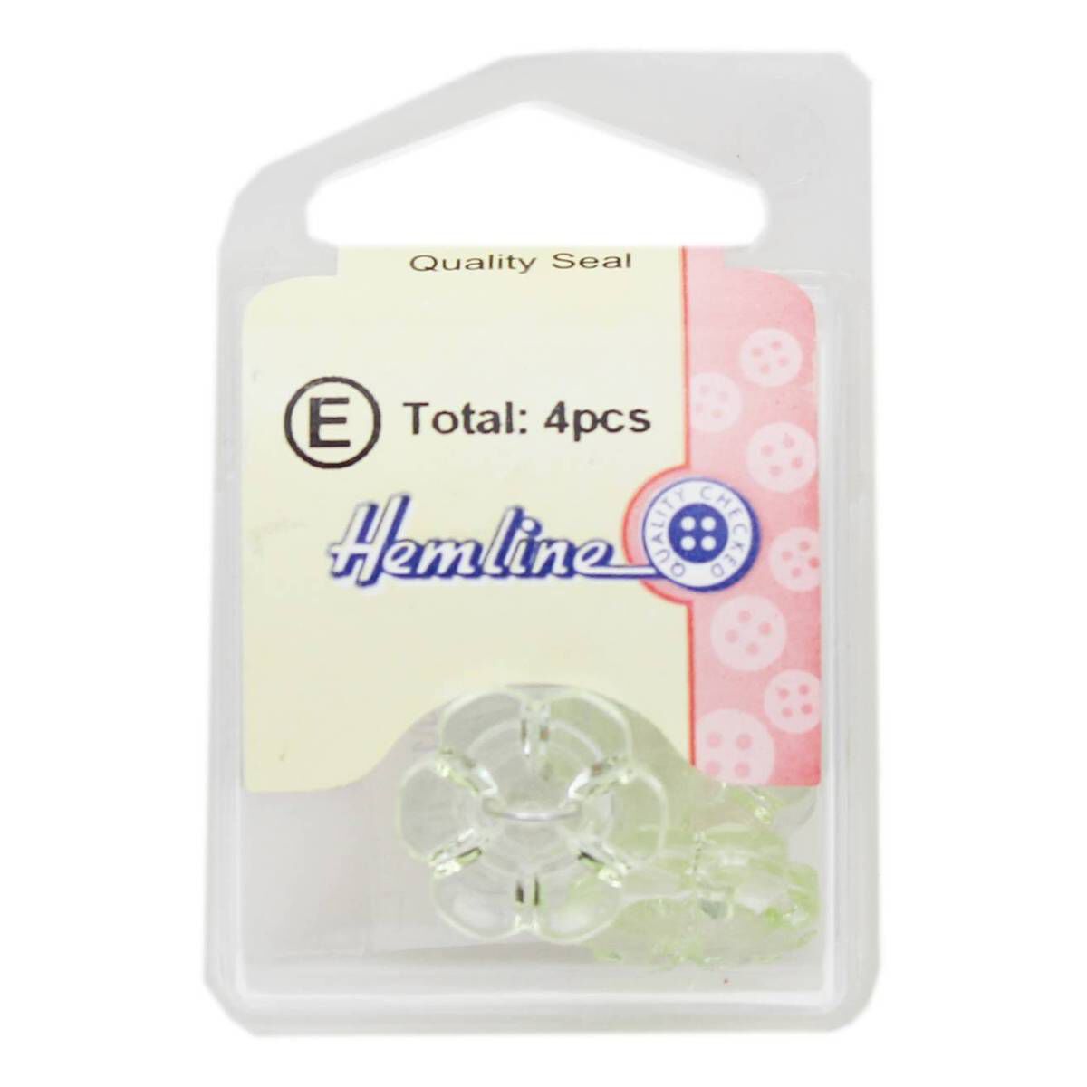 Hemline Emerald Novelty Flower Button 4 Pack 2 Hemline Emerald Novelty Flower Button 4 Pack