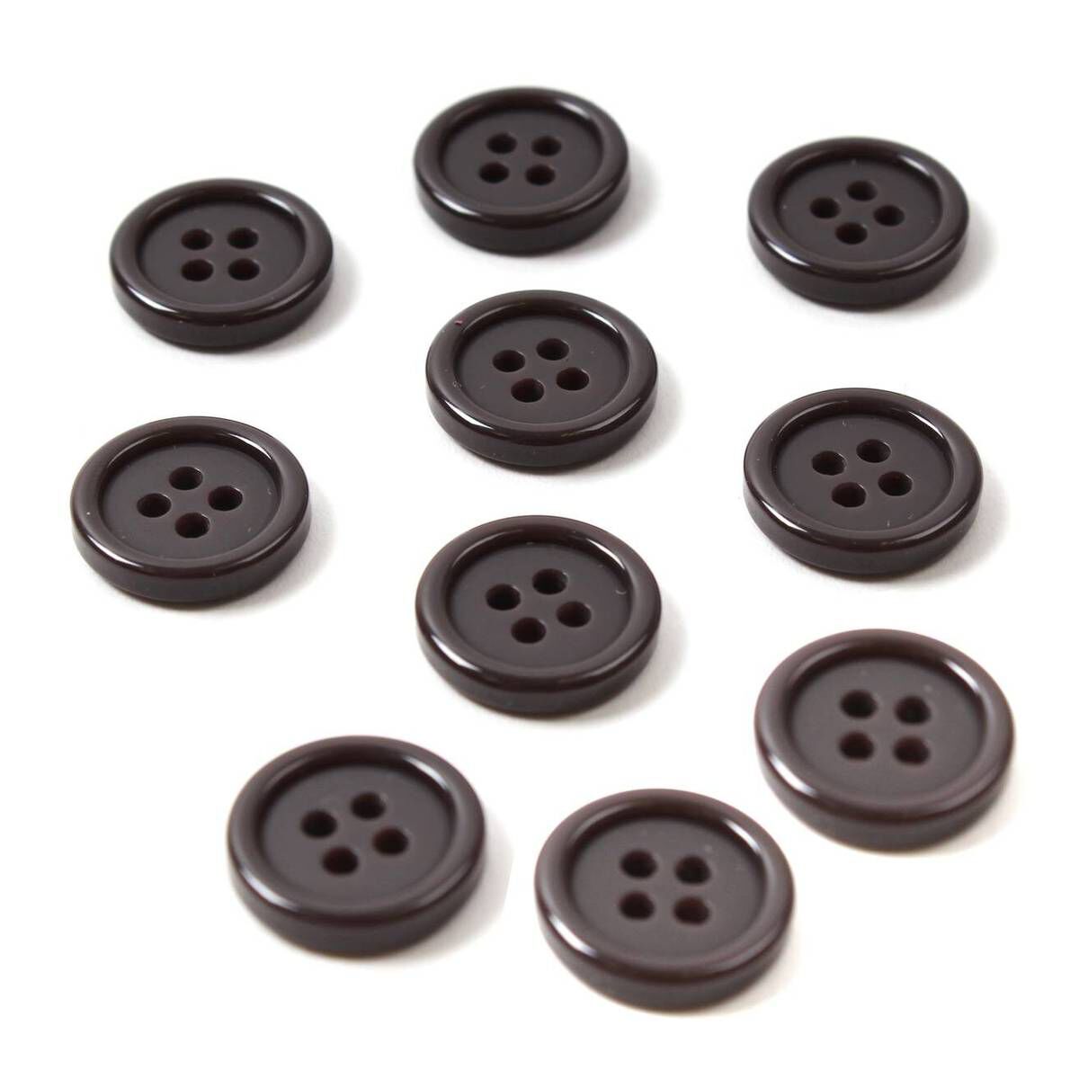 Hemline Brown Basic Jacket Button 10 Pack 1 Hemline Brown Basic Jacket Button 10 Pack