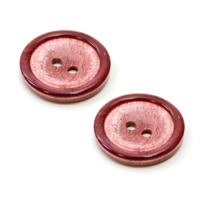 Hemline Wine Basic Knitwear Button 2 Pack 1 Hemline Wine Basic Knitwear Button 2 Pack