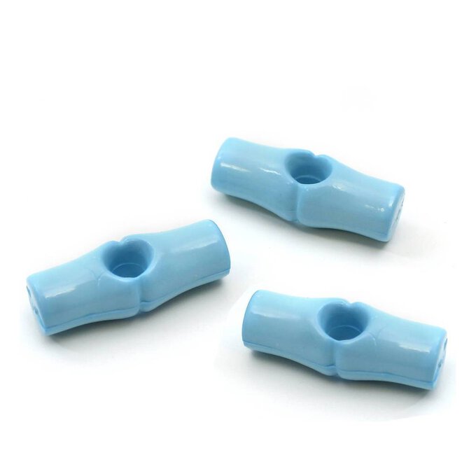 Hemline Blue Basic Toggle Button 3 Pack 1 Hemline Blue Basic Toggle Button 3 Pack