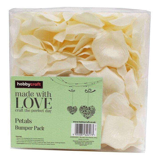 Ivory Rose Petal Confetti 500 Pieces 2 Ivory Rose Petal Confetti 500 Pieces