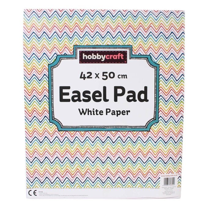 White Paper Easel Pad 42cm x 50cm 50 Sheets 1 White Paper Easel Pad 42cm x 50cm 50 Sheets