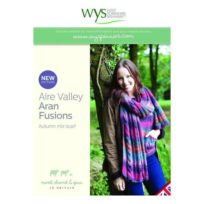 West Yorkshire Spinners Aire Valley Aran Fusions Autumn Mix Scarf Digital Pattern 1 West Yorkshire Spinners Aire Valley Aran Fusions Autumn Mix Scarf Digital Pattern