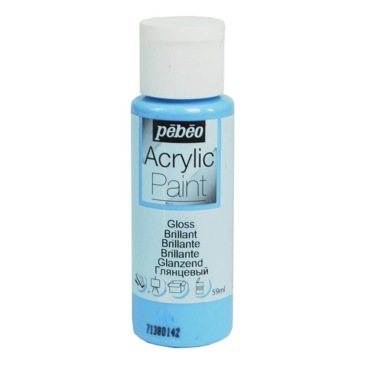 Pebeo Lavender Blue Gloss Acrylic Craft Paint 59ml 1 Pebeo Lavender Blue Gloss Acrylic Craft Paint 59ml