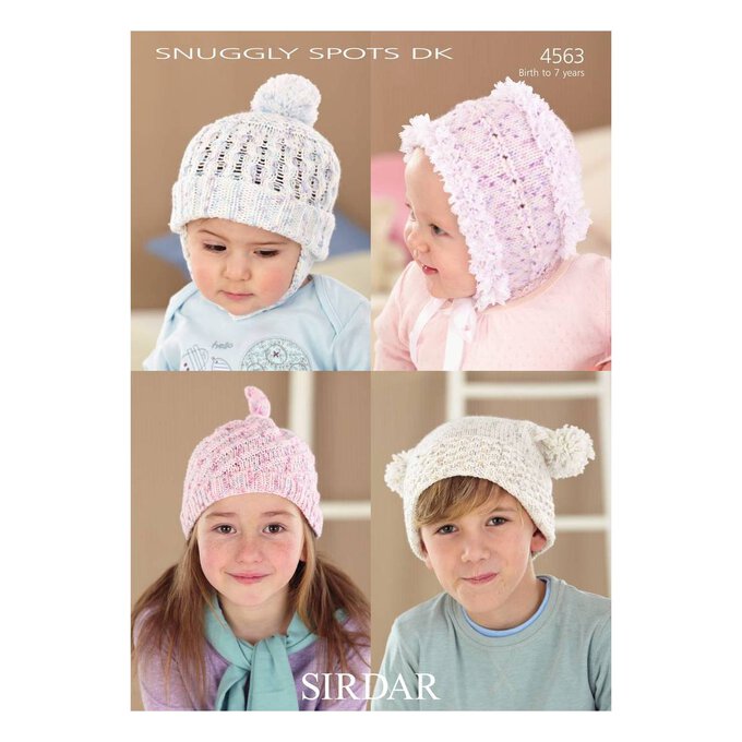 Sirdar Snuggly Spots DK Hats Digital Pattern 4563 1 Sirdar Snuggly Spots DK Hats Digital Pattern 4563