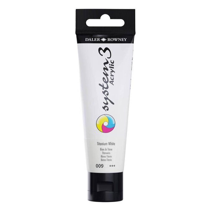 Daler-Rowney System3 Titanium White Acrylic Paint 59ml 1 Daler-Rowney System3 Titanium White Acrylic Paint 59ml