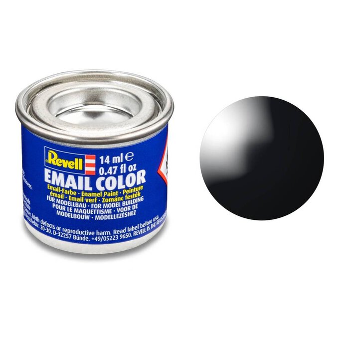 Revell Black Gloss Enamel Paint 14ml (07) 1 Revell Black Gloss Enamel Paint 14ml (07)