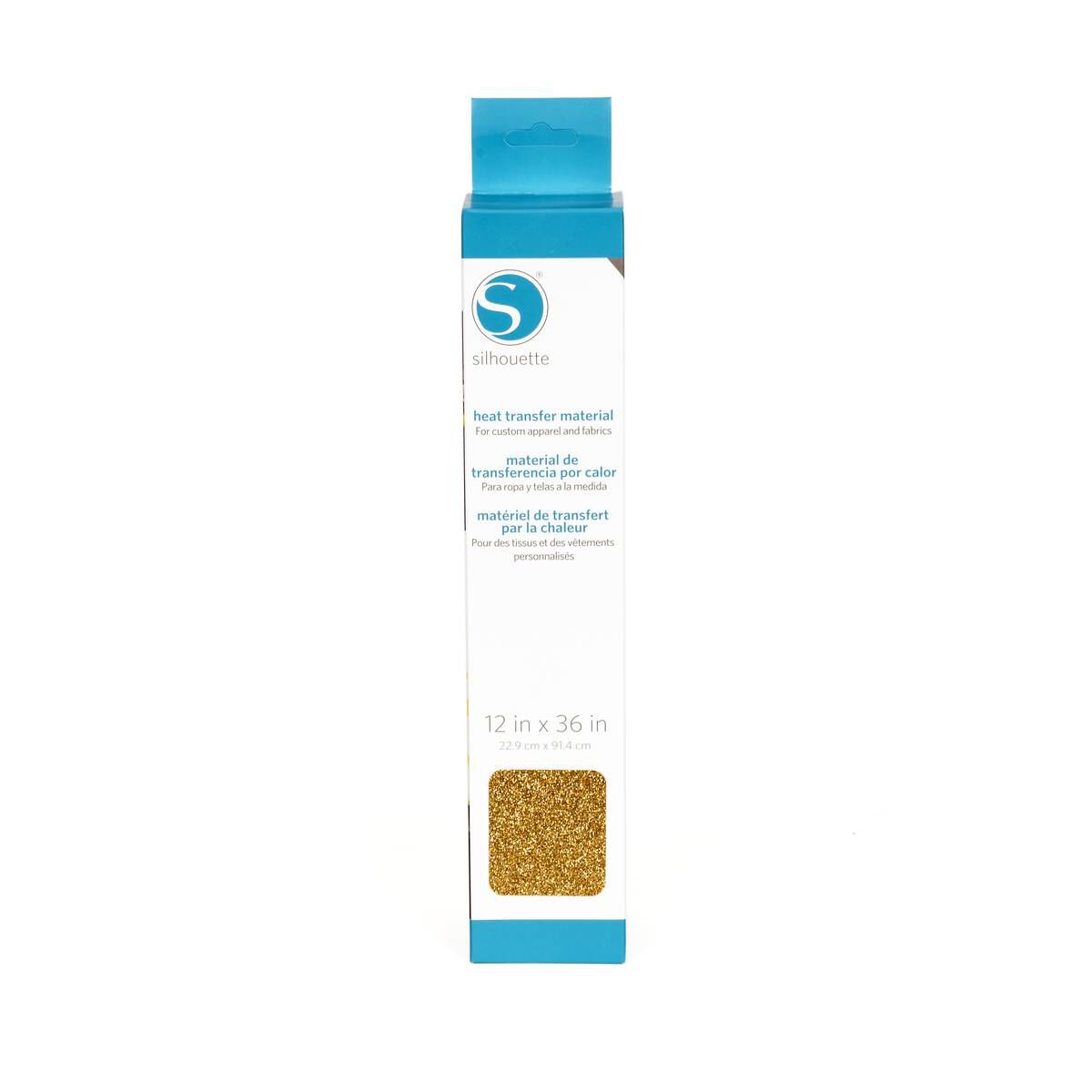 Silhouette Gold Glitter Heat Transfer Material 12 x 36 Inches