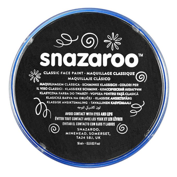 Snazaroo Black Face Paint Compact 18ml 1 Snazaroo Black Face Paint Compact 18ml