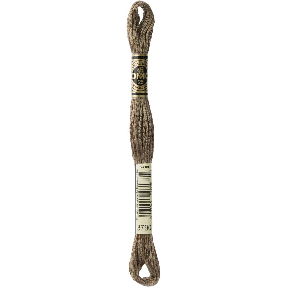 DMC Brown Mouline Special 25 Cotton Thread 8m (3790) 3 DMC Brown Mouline Special 25 Cotton Thread 8m (3790)