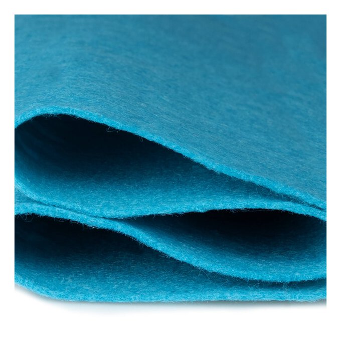 Aqua Polyester Felt Sheet A4 - Hobbycraft