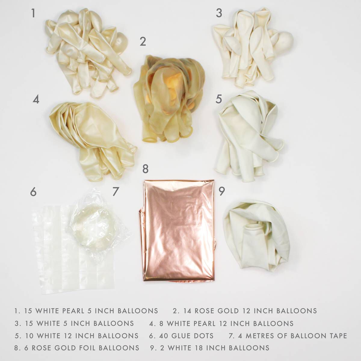 Ginger Ray Rose Gold Balloon Arch Kit 5 Ginger Ray Rose Gold Balloon Arch Kit