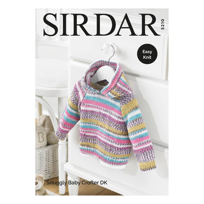 Sirdar Snuggly Baby Crofter DK Hooded Sweater Digital Pattern 5210 1 Sirdar Snuggly Baby Crofter DK Hooded Sweater Digital Pattern 5210