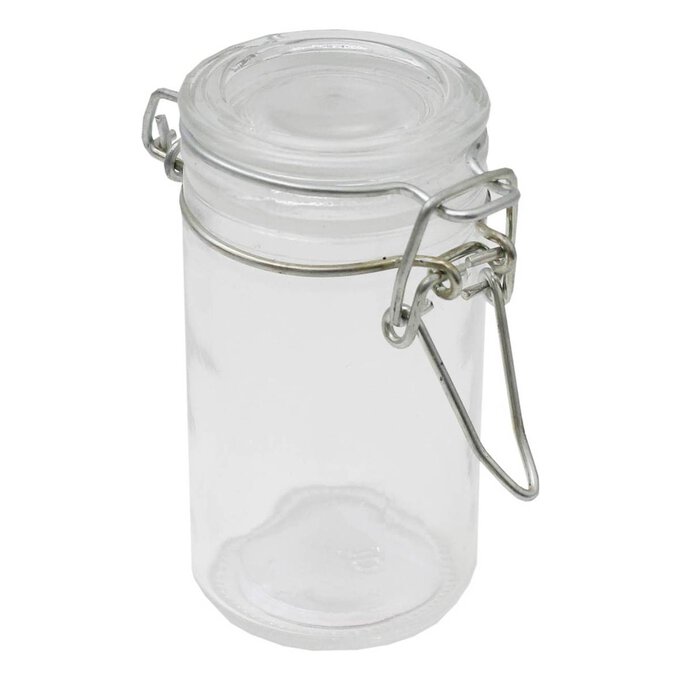 Clear Clip-Top Glass Jar 80ml 1 Clear Clip-Top Glass Jar 80ml