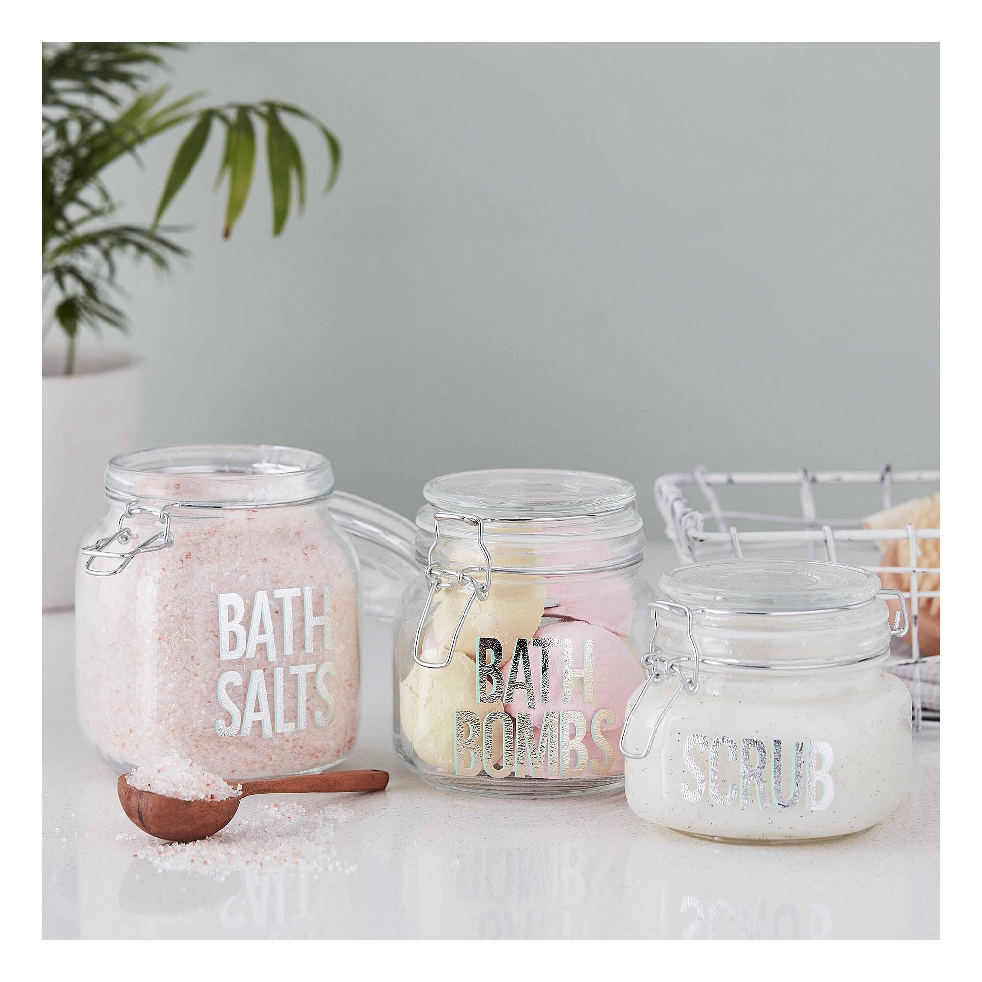 Clear Clip-Top Glass Jar 500ml 2 Clear Clip-Top Glass Jar 500ml
