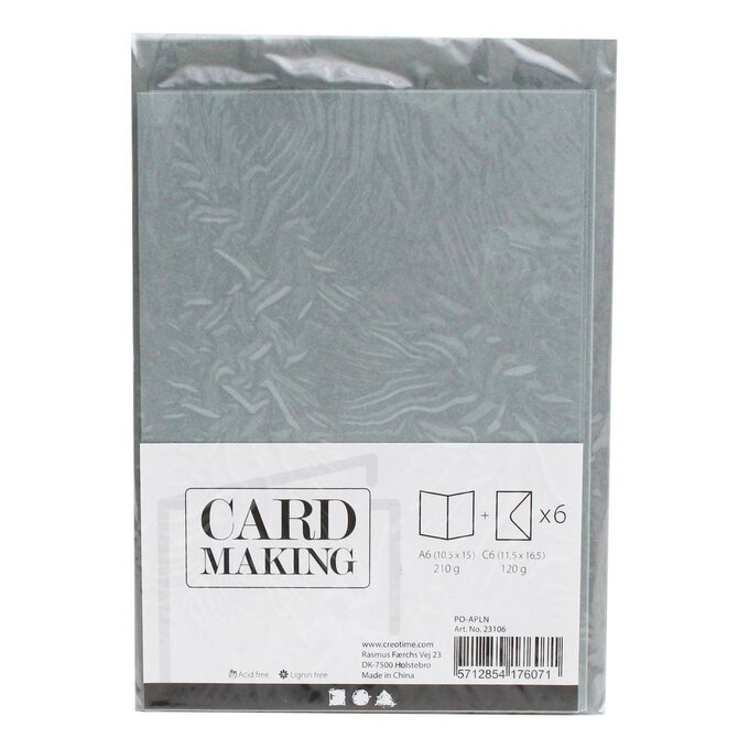Grey Cards A6 6 Pack 2 Grey Cards A6 6 Pack