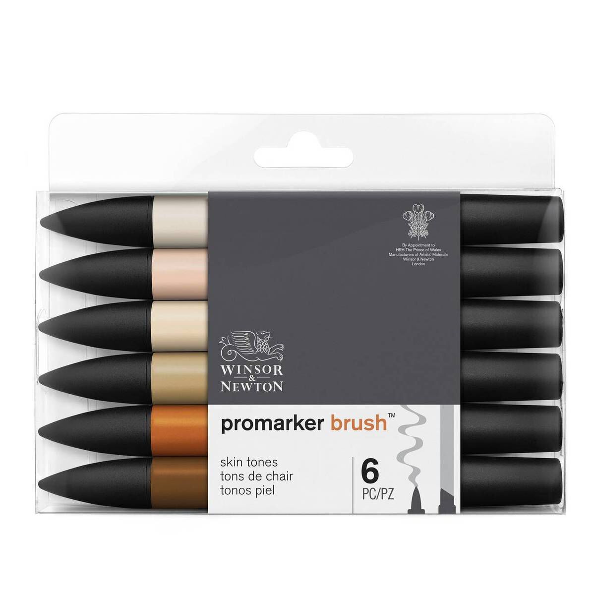 Winsor & Newton Skin Tone Promarker Brush 6 Pack 2 Winsor & Newton Skin Tone Promarker Brush 6 Pack