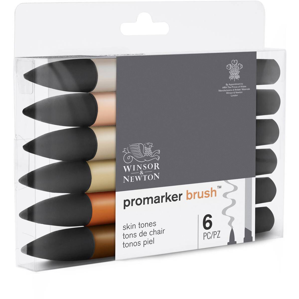 Winsor & Newton Skin Tone Promarker Brush 6 Pack 4 Winsor & Newton Skin Tone Promarker Brush 6 Pack