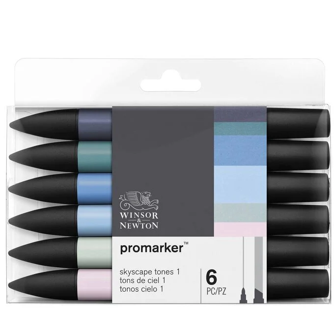 Winsor & Newton Promarker Skyscape 6 Pack 2 Winsor & Newton Promarker Skyscape 6 Pack