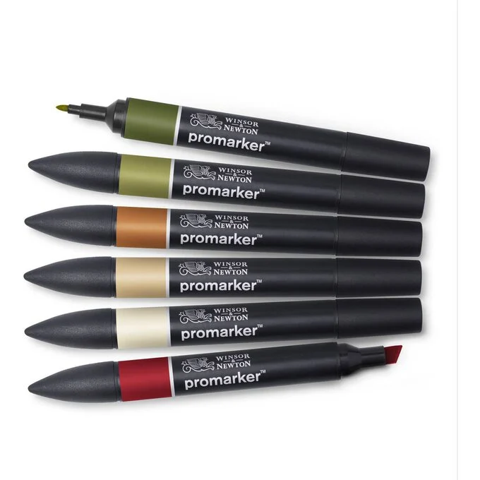 Winsor & Newton Promarker Landscape 6 Pack 1 Winsor & Newton Promarker Landscape 6 Pack