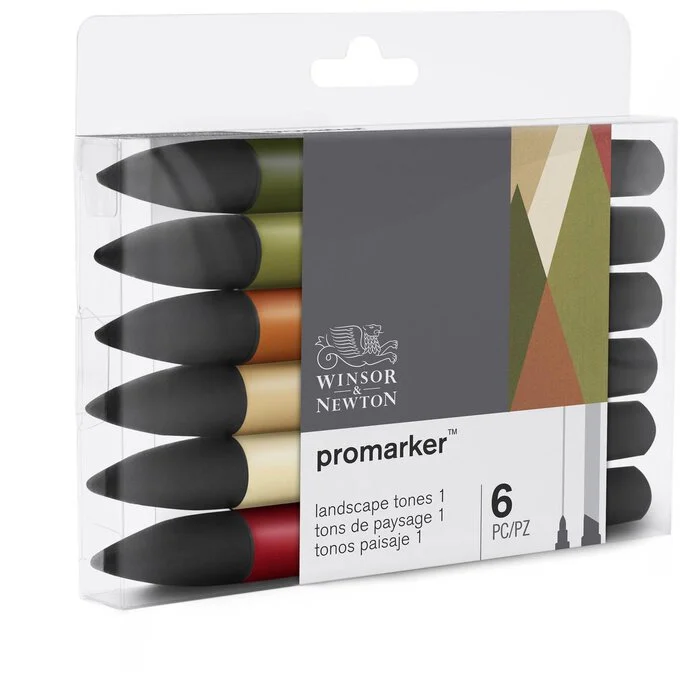 Winsor & Newton Promarker Landscape 6 Pack 3 Winsor & Newton Promarker Landscape 6 Pack