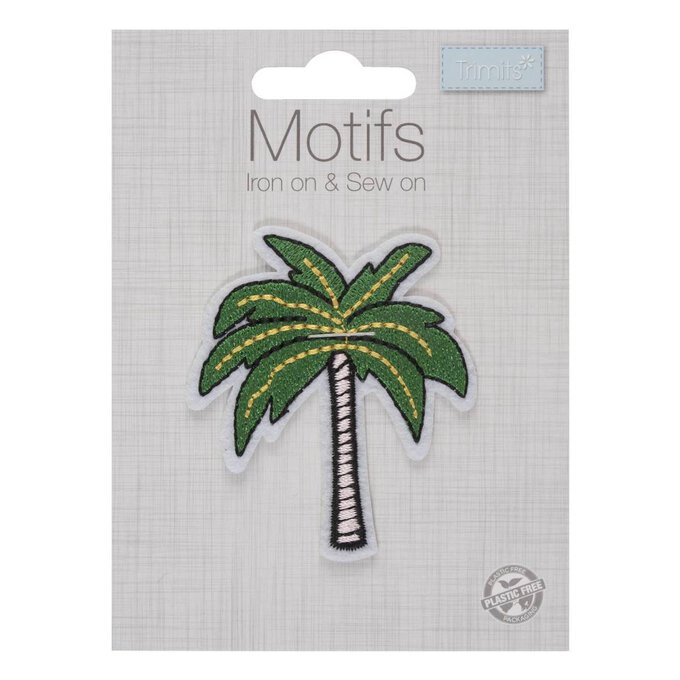Trimits Palm Tree Iron-On Patch 2 Trimits Palm Tree Iron-On Patch