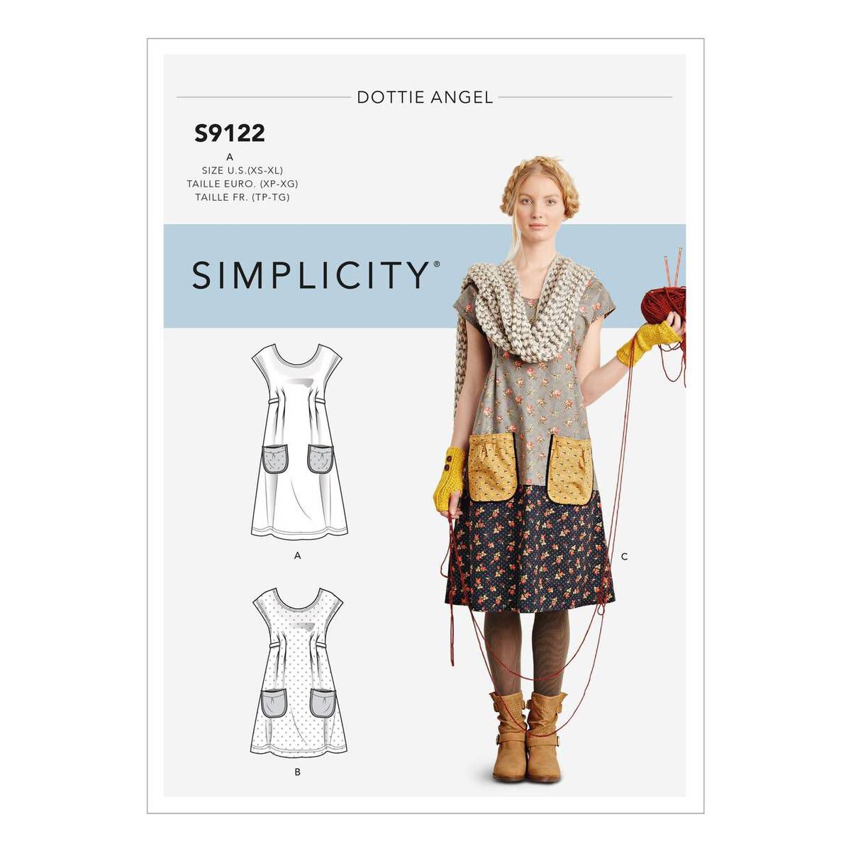 Simplicity Women’s Dress Sewing Pattern S9122 1 Simplicity Women’s Dress Sewing Pattern S9122
