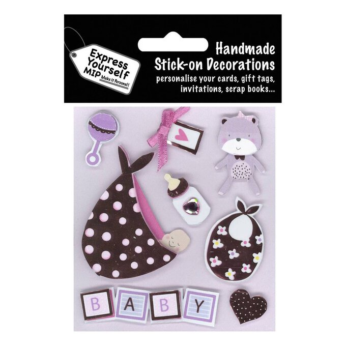 Express Yourself Baby Girl Toy Card Toppers 8 Pieces 1 Express Yourself Baby Girl Toy Card Toppers 8 Pieces
