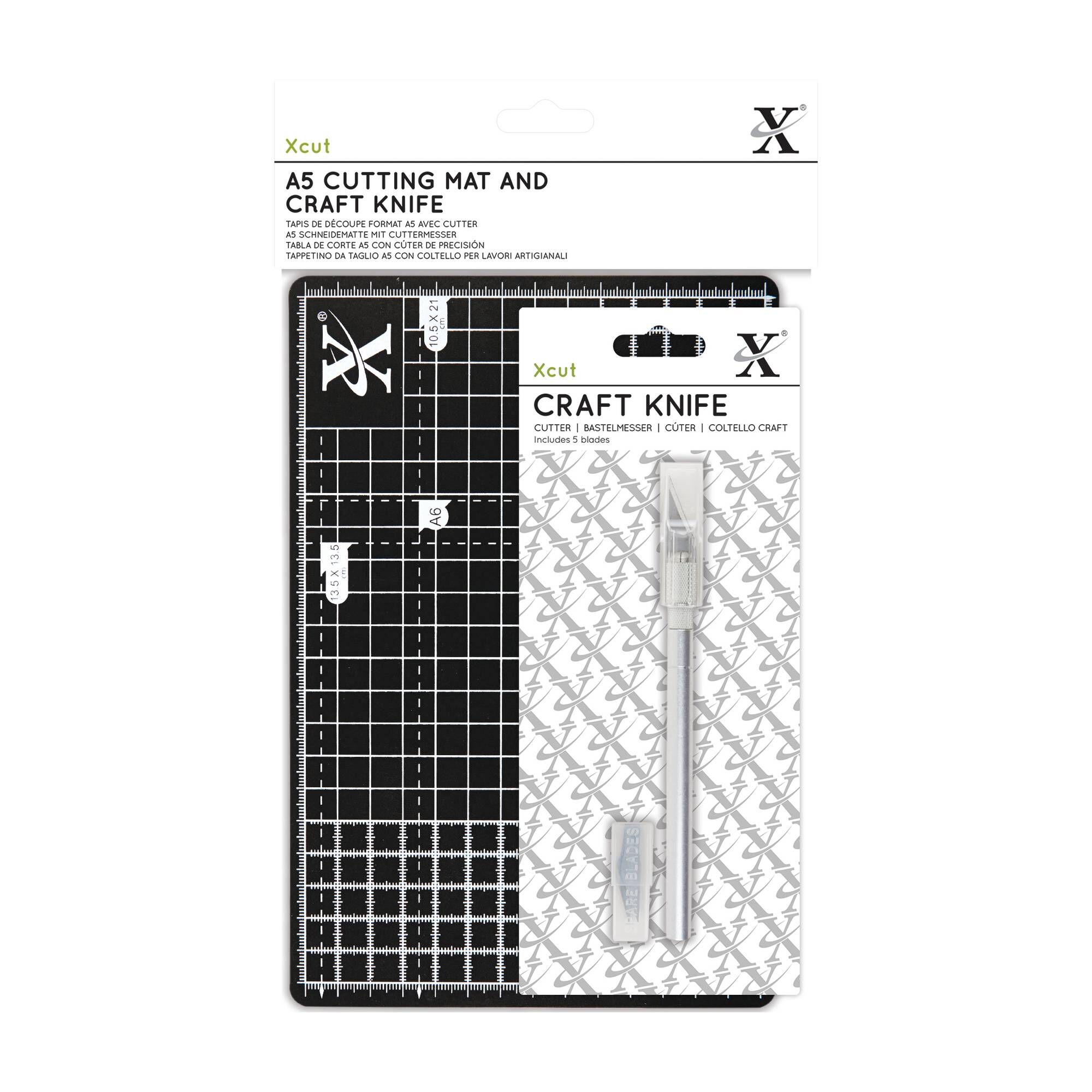 Xcut A5 Cutting Mat and Craft Knife