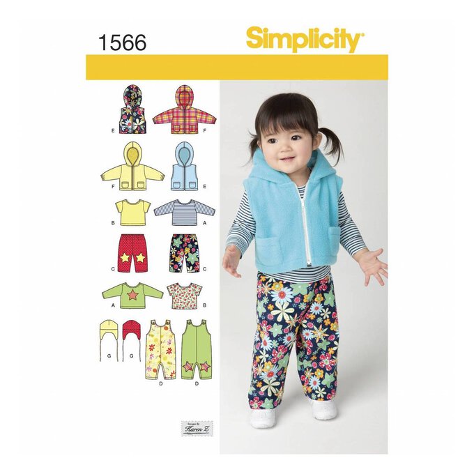 Simplicity Babies’ Separates Sewing Pattern 1566 1 Simplicity Babies’ Separates Sewing Pattern 1566