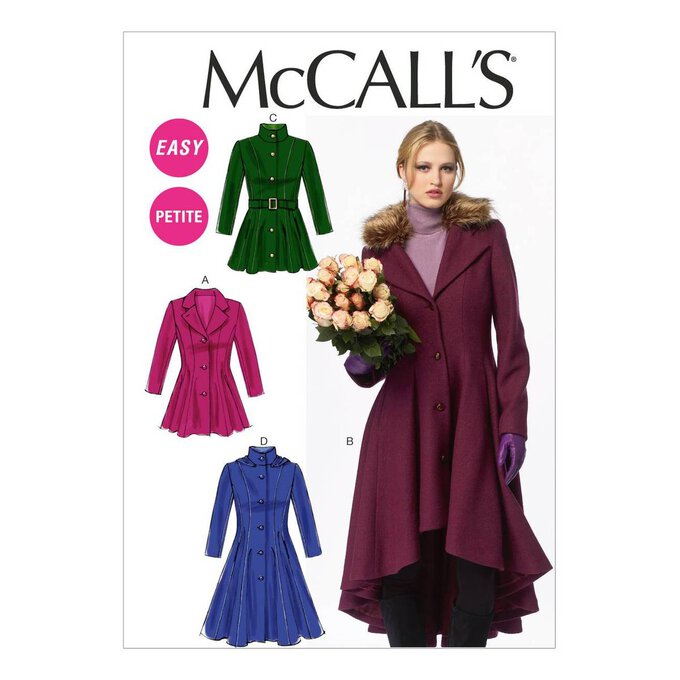 McCall’s Petite Lined Coat Sewing Pattern M6800 (14-22) 1 McCall’s Petite Lined Coat Sewing Pattern M6800 (14-22)