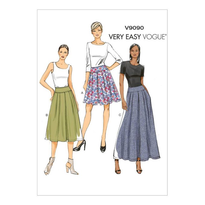 Vogue Women’s Skirt Sewing Pattern V9090 (10-18) 1 Vogue Women’s Skirt Sewing Pattern V9090 (10-18)